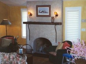 Custom fireplace mantel Orinda California